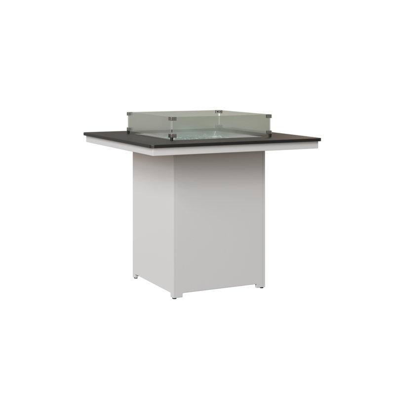 Table de bar berlinois Berlin Gardens, H 39 po x l 47 po x P 47 po, Noir mat