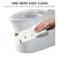 Toilette monobloc 1,1 / 1,60 GPF à double chasse, fixation au sol allongée et confortable, blanc brillant-118762662