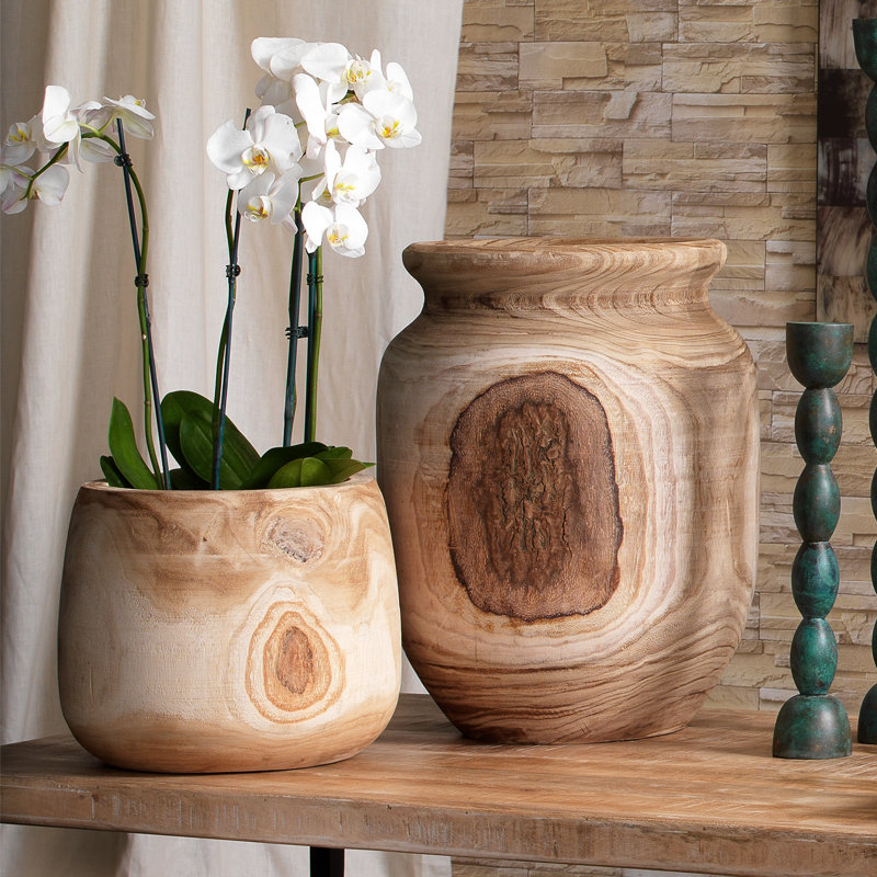 Handmade Wood Table Vase