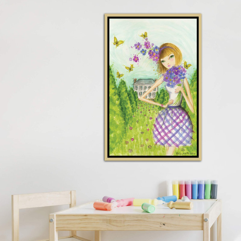 Printemps à Summerside # 2, art, Toile encadrée d'or, H 48 po x l 32 po x P 1,5 po