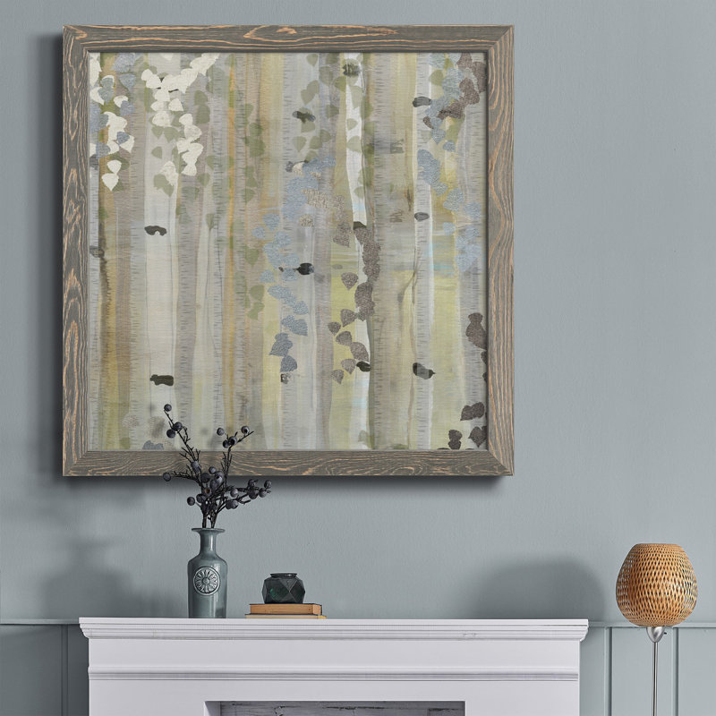 Garden Dreams II - Peinture sur toile encadrée, H 20 po x l 20 po x P 1,5 po, Cadre gris