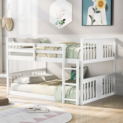 Full Over Full Bunk Bed With Ladder