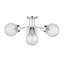 Plafonnier semi-encastré 4 lumières en chrome-129437289
