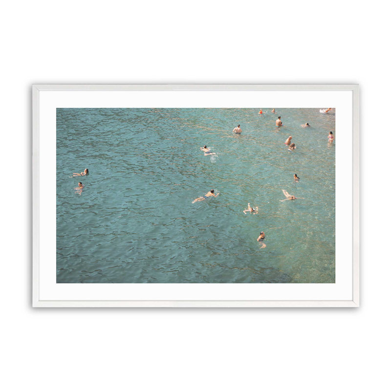 Impression rafraichie rafraîchissante, sans cadre, Cadre simple blanc opaque, H 13 po x l 17 po x P 1,25 po