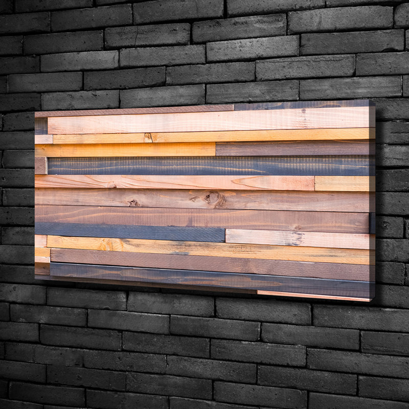 Wooden Wall - Wrapped Canvas Print