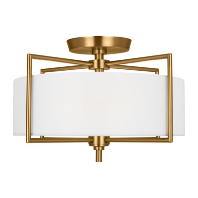 Framlingham Fabric Semi Flush Mount