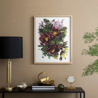 «Garden Bouquets II», reproduction encadrée - bois massif