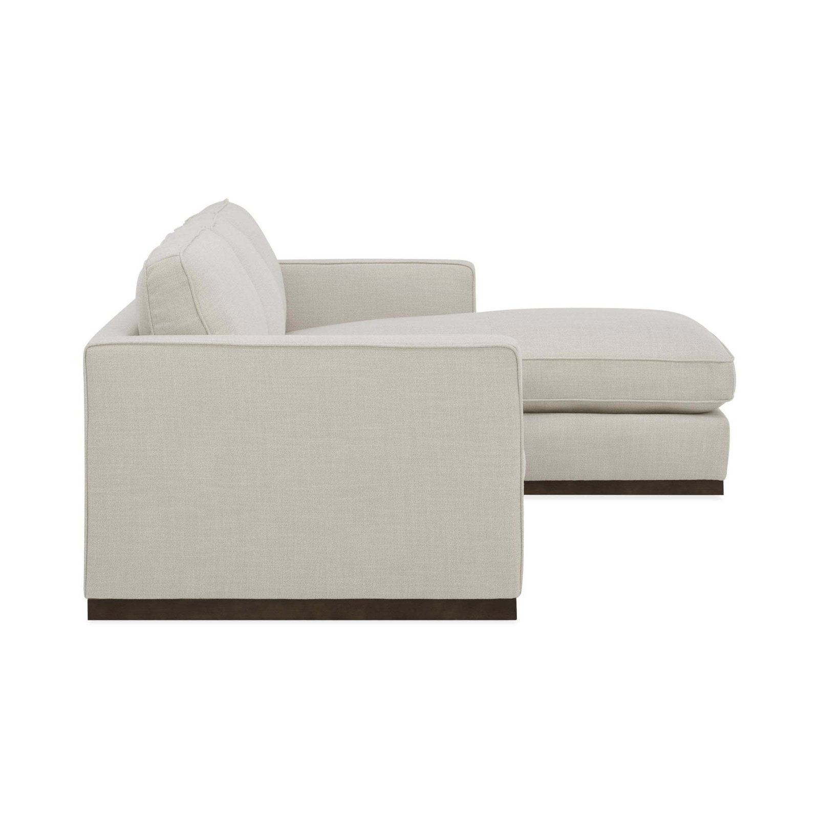 Bobbi Upholstered Sectional, Effie Linen Performance Weave, Right Hand Facing
