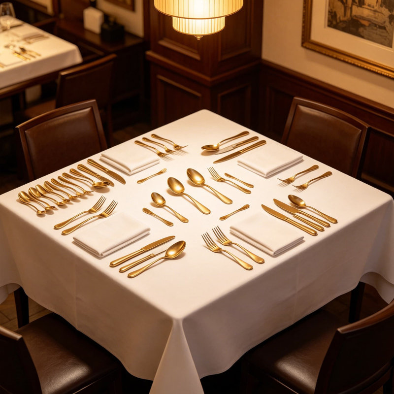 Ensemble 60 pièces pour 60 pièces en argent doré, couverts en acier inoxydable avec cuillère à couteau, ensemble d'ustensiles de qualité alimentaire, poli miroir