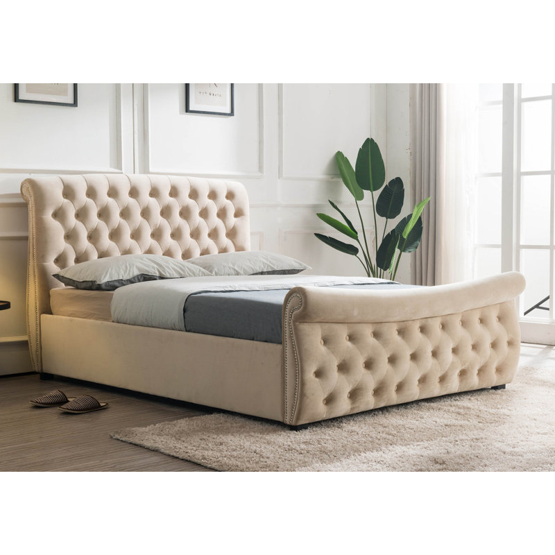 Lucinda Upholstered Ottoman Storage Bed, Double (4'6)