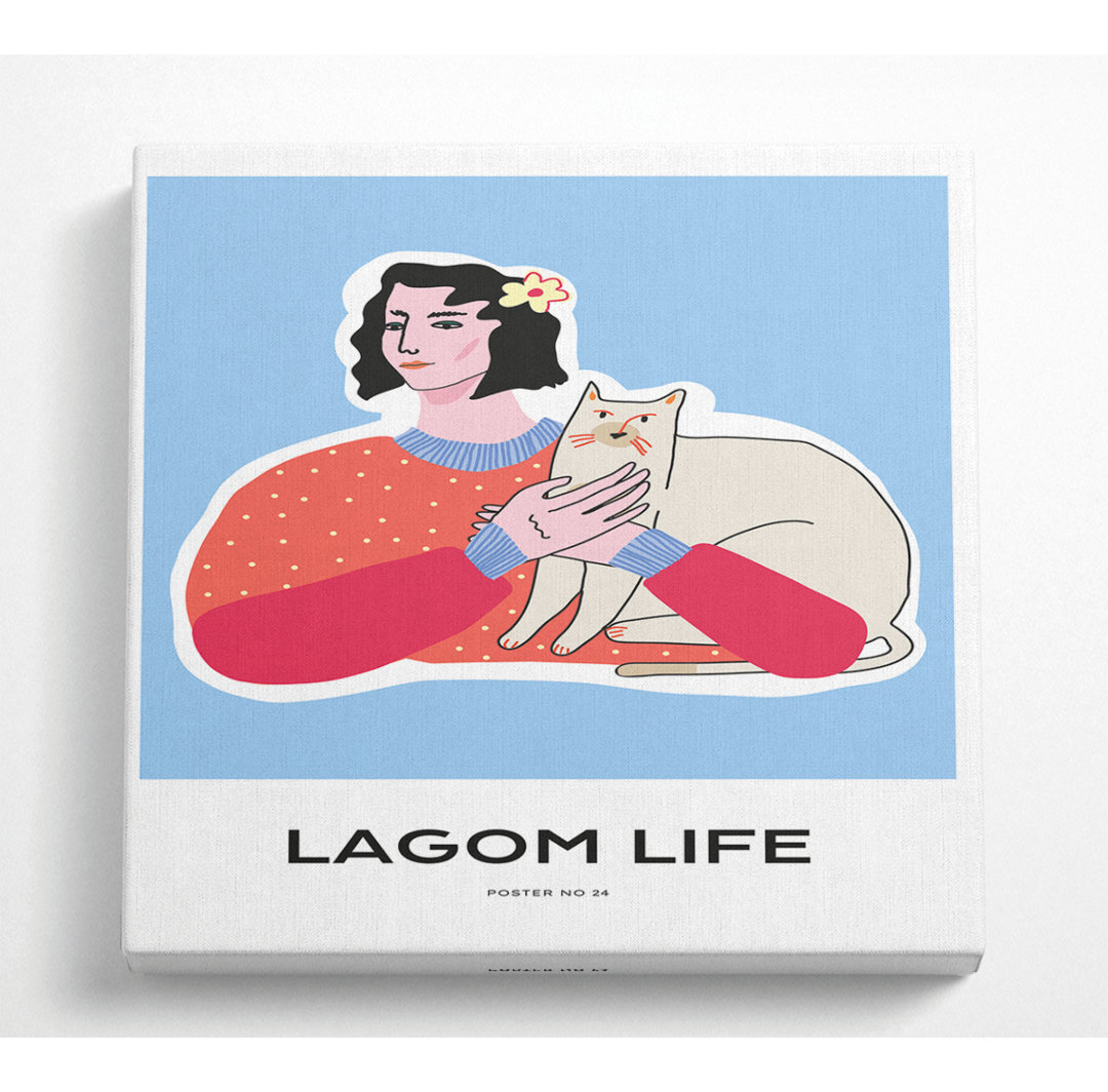 Lagom Life Katze - Druck