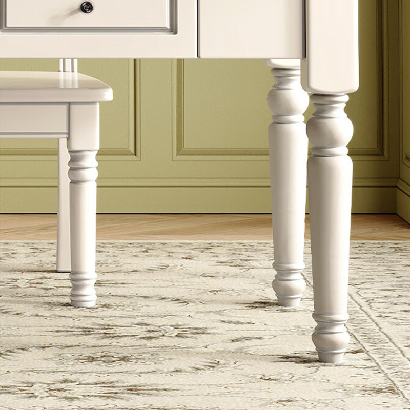 Exquisite American style desk and chair set, Beige