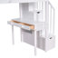 Lit mezzanine simple avec tiroirs de rangement, bureau et escalier, lit mezzanine-578336759