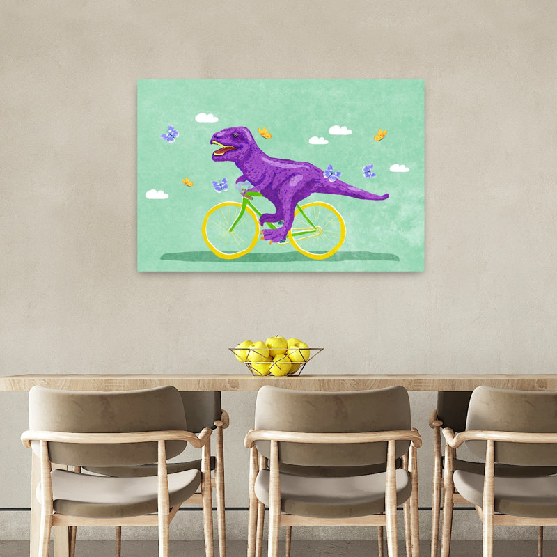 Dino Racer, 24" H x 36" W