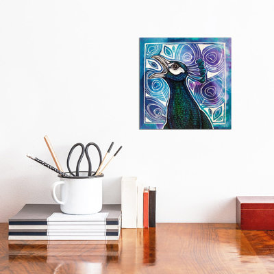 Call Of The Peacock by Lynnette Shelley - Wrapped Canvas Print