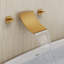 2 Handle Wall Mount Waterfall Bathroom Roman Tub Faucet-111124566