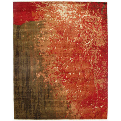 Pasargad Area Rug in Red/Green