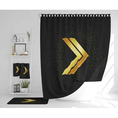 Natyia Polyester Shower Curtain Set