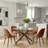 Aunnika 5-Piece Round Dining Set with Tempered Glass Table-307242859