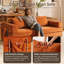 Canapé-lit convertible de 78 po, canapé futon en velours côtelé avec pochette de rangement, canapé-lit escamotable désossé, canapé pliable pour la chambre du salon, économiseur d'espace sans assemblage, orange-273510618