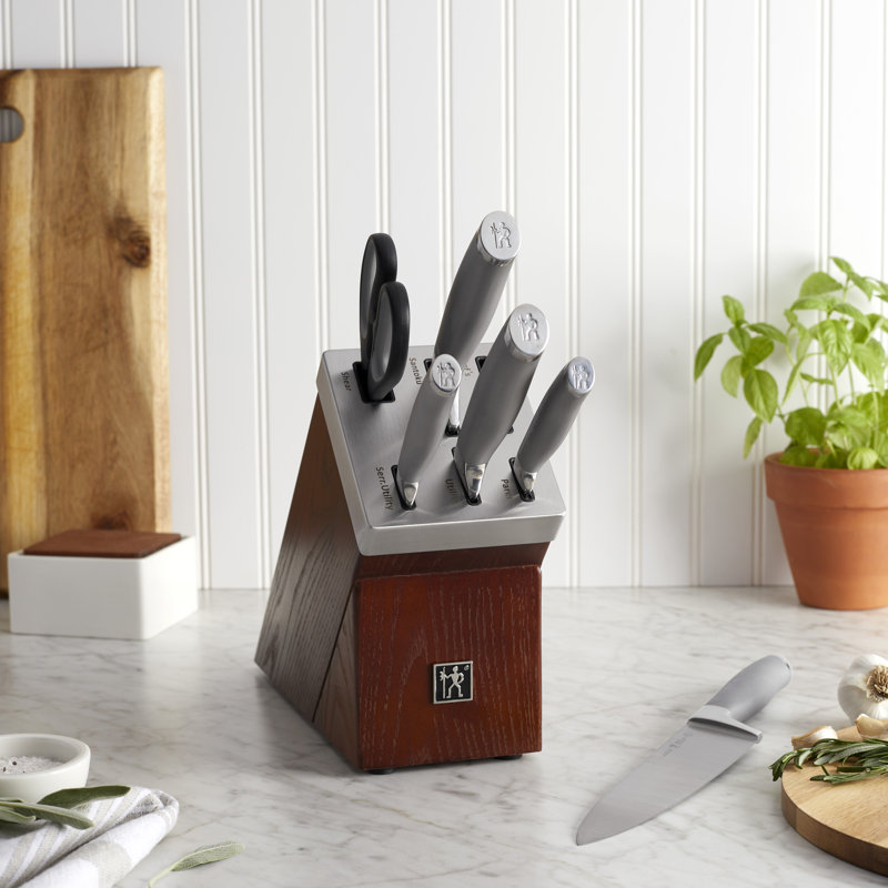 HENCKELS Modernist 7-Piece Self-Sharpening Knife Block Set