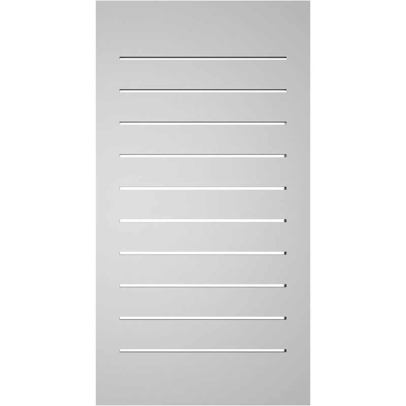 Évent à pignon fonctionnel en uréthane rectangulaire à fixation en surface, brun clair apprêté, H 34 po x l 18 po x P 2 po