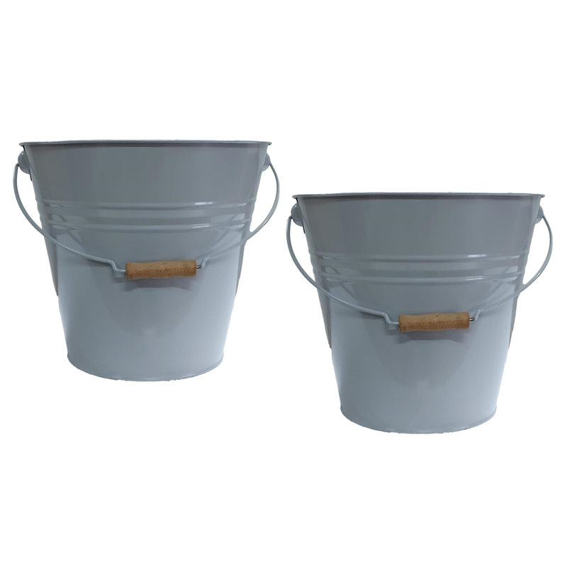 Gracie Oaks Decorative Bin, Light Gray