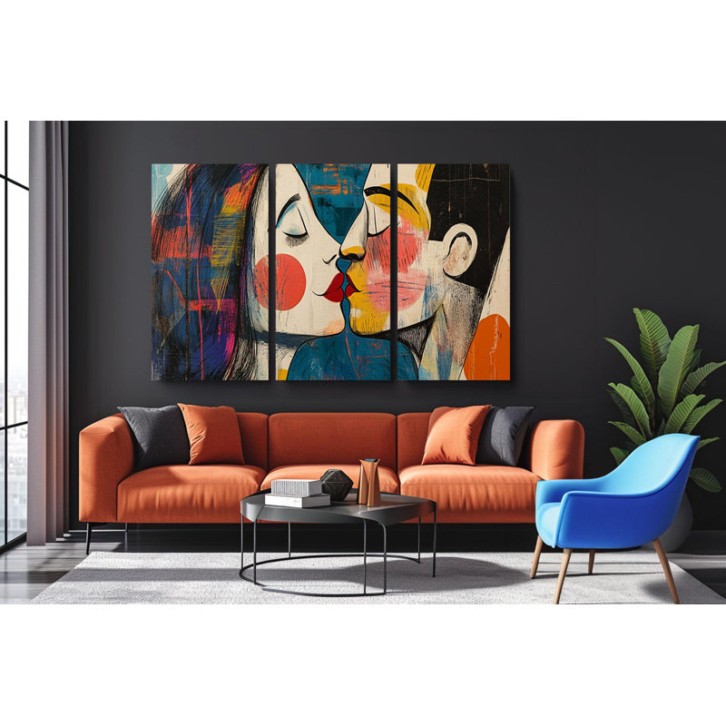 Reproduction d'art, "Triptych", ensemble d'art sur toile Triptych, H 30 po x l 60 po
