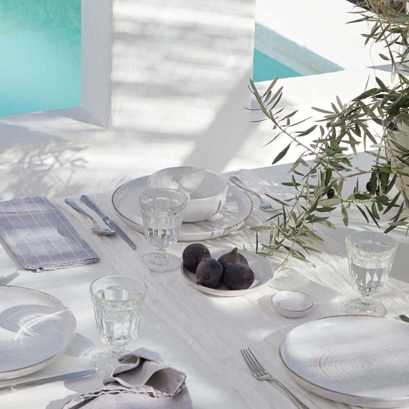 Monterosa Stoneware Dinner Plate, Cream