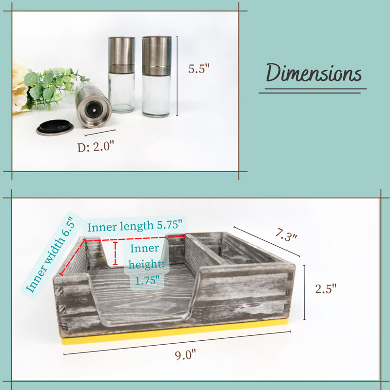Wood Flat Napkin Holder