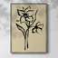 Encre florale II, impression encadrée - bois massif-389623191