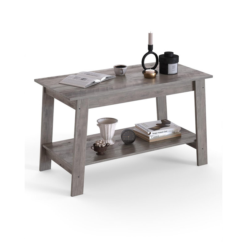 2-tie Coffee Table, Gray