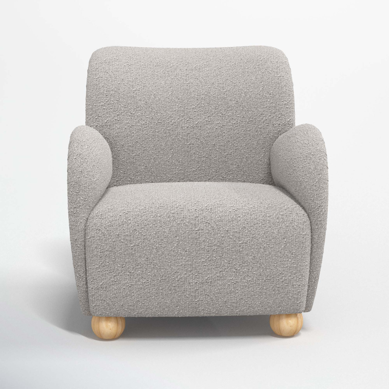 Cowen Armchair, Classic Elephant Boucle