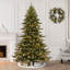 Arbre de noël artificiel vert 7,5 pi avec 700 lumières froides royal majestic