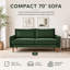 Canapé en velours de style européen 70 po Nordic Contour Series-132917300