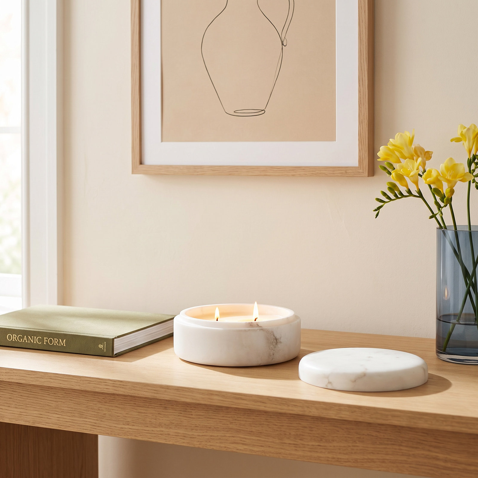 Claudine Alabaster Votive Candle Holder