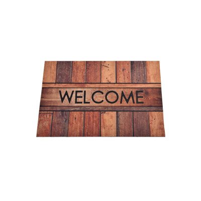 Durable PVC Doormat, Non-Slip Underside, 15.7 x 23.6 inches | 100% PVC Material, Machine Washable at 86°F | Perfect for Indoor & Outdoor Use, Easy to Clean, Stylish & Functional Welcome Mat