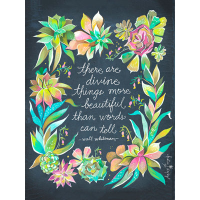 «Divine Things» par Katie - reproduction d'art textuel sur toile