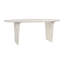 Celine 79-Inch Oval White Wash Dining Table