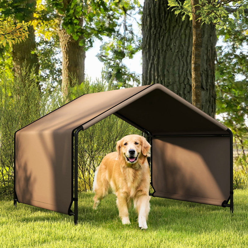 Tente d'extérieur pour chien confortable - abat-jour portable brun