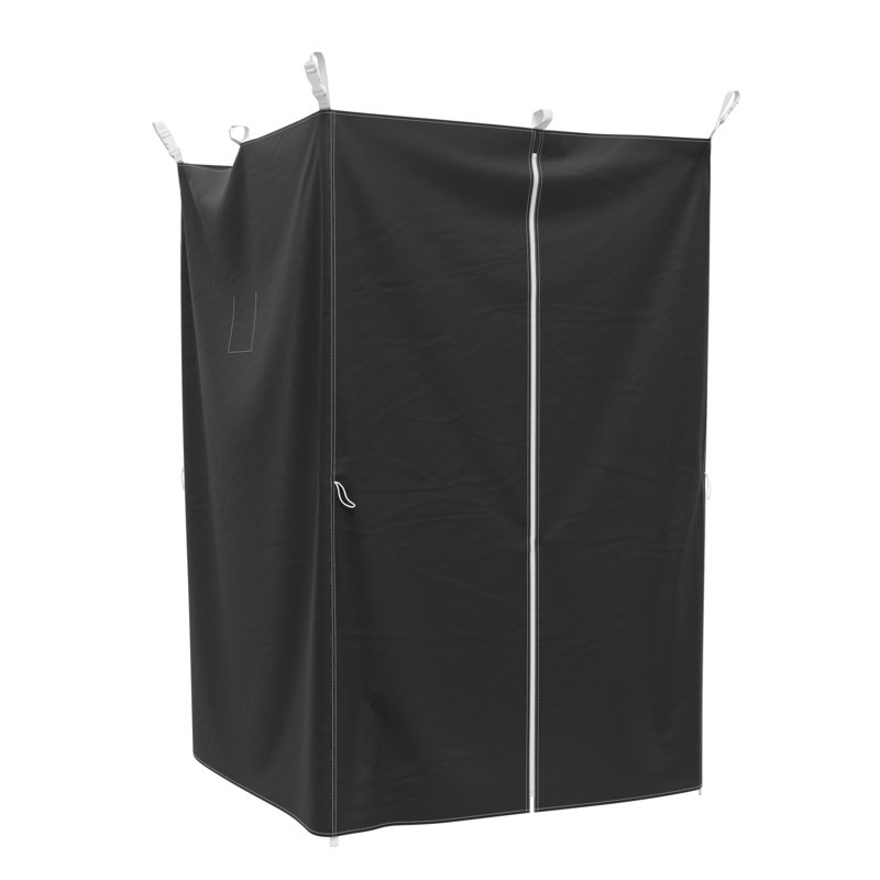Rideau mural carré de remplacement 55 po x l 55,1 po x H 80,7 po avec auvent de remplacement pour tentes escamotables et tente d'intimité portable
