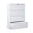 Horizontal File Cabinet 4 Drawers, White Locking File Cabinet