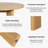 30“H Round Wood Dining Table Kitchen Table with 4 Legs-1933433799-1933433818