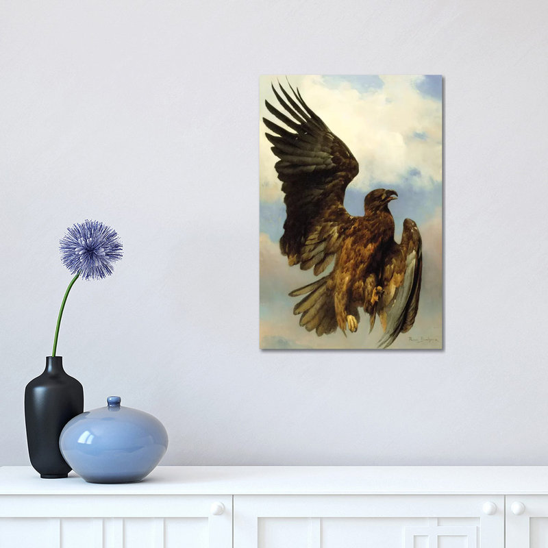 The Wounded Eagle, c.1870 1 Piece Wrapped Canvas Painting, 45.72cm H x 30.48cm W x 1.905cm D