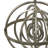 Tabletop Decor, Armillary Sphere w Globe, Polished Silver Metal 15 Inch