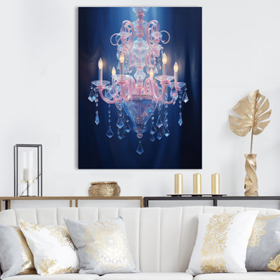 Rouet Chandelier Sublime Grace I, reproduction d'art sur toile