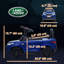 Voiture électrique 6V Land Rover pour enfants avec pavillon de musique bleu