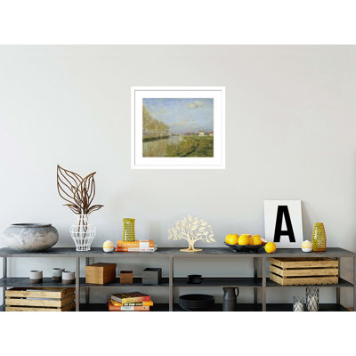 «La seine à Argenteuil» par Claude Monet, impression giclée encadrée