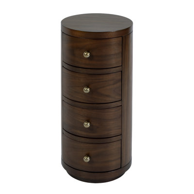 Celine 4-Drawer Acacia End Table
