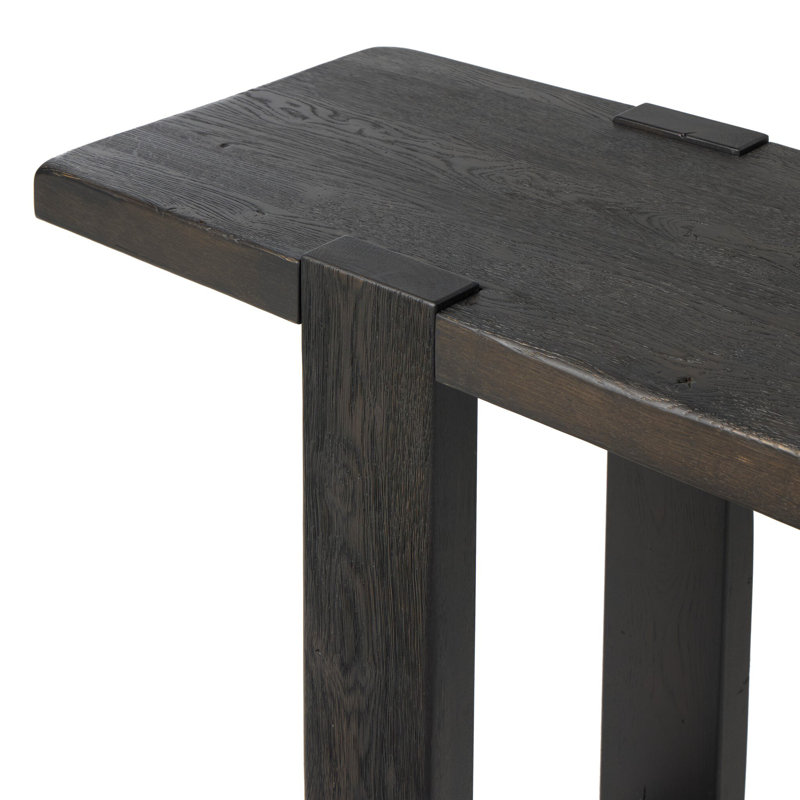 Matei Console Table-Smoked Black, Smoked Black